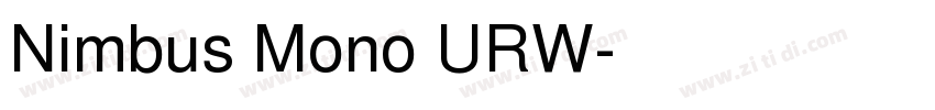 Nimbus Mono URW字体转换